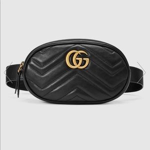 Gucci Marmont Leather Belt Bag/ Fanny Pack
